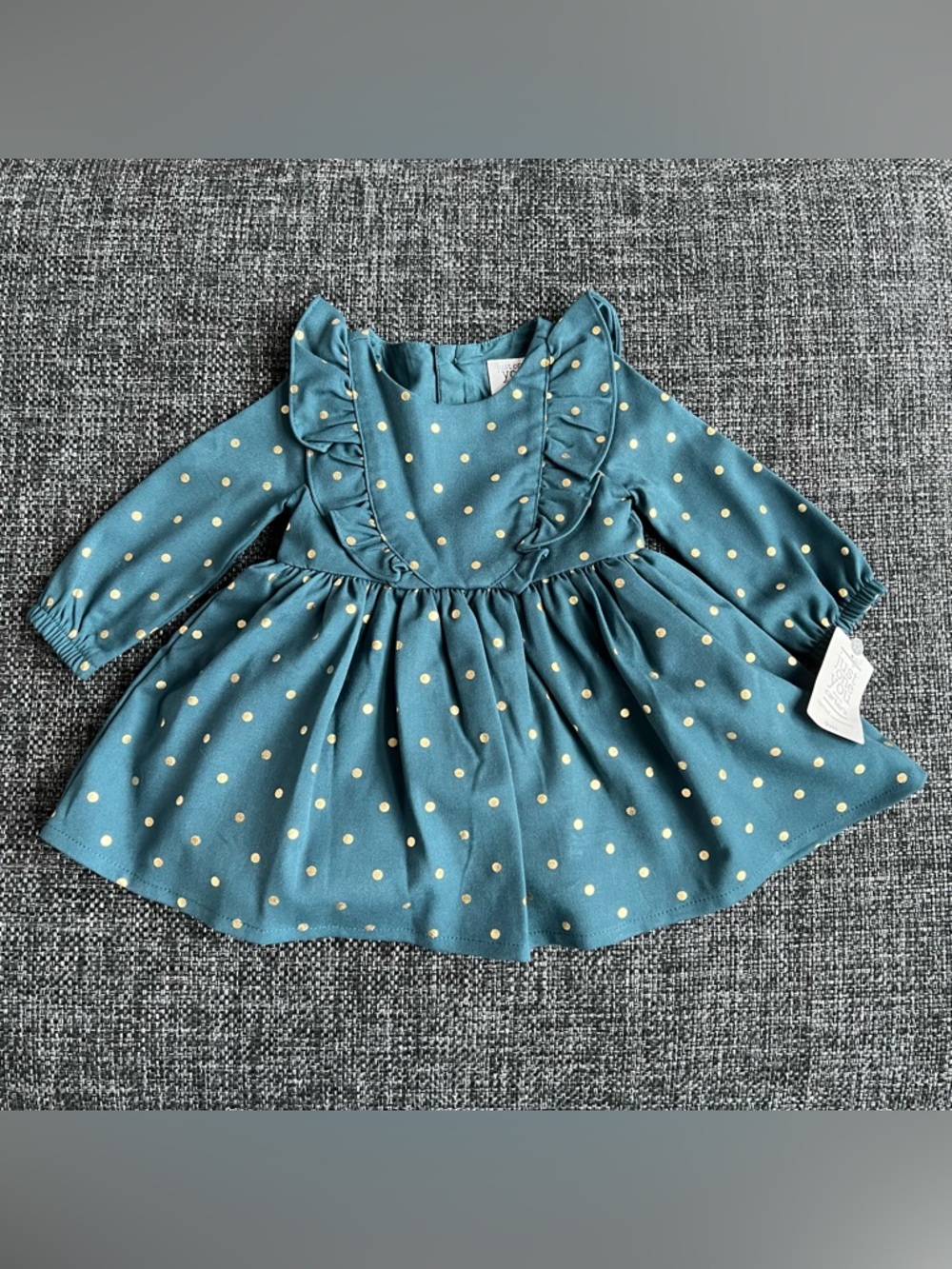 NWT Carter’s Girls Metallic Polka Dot Dress and Bloomers Size 9 Months